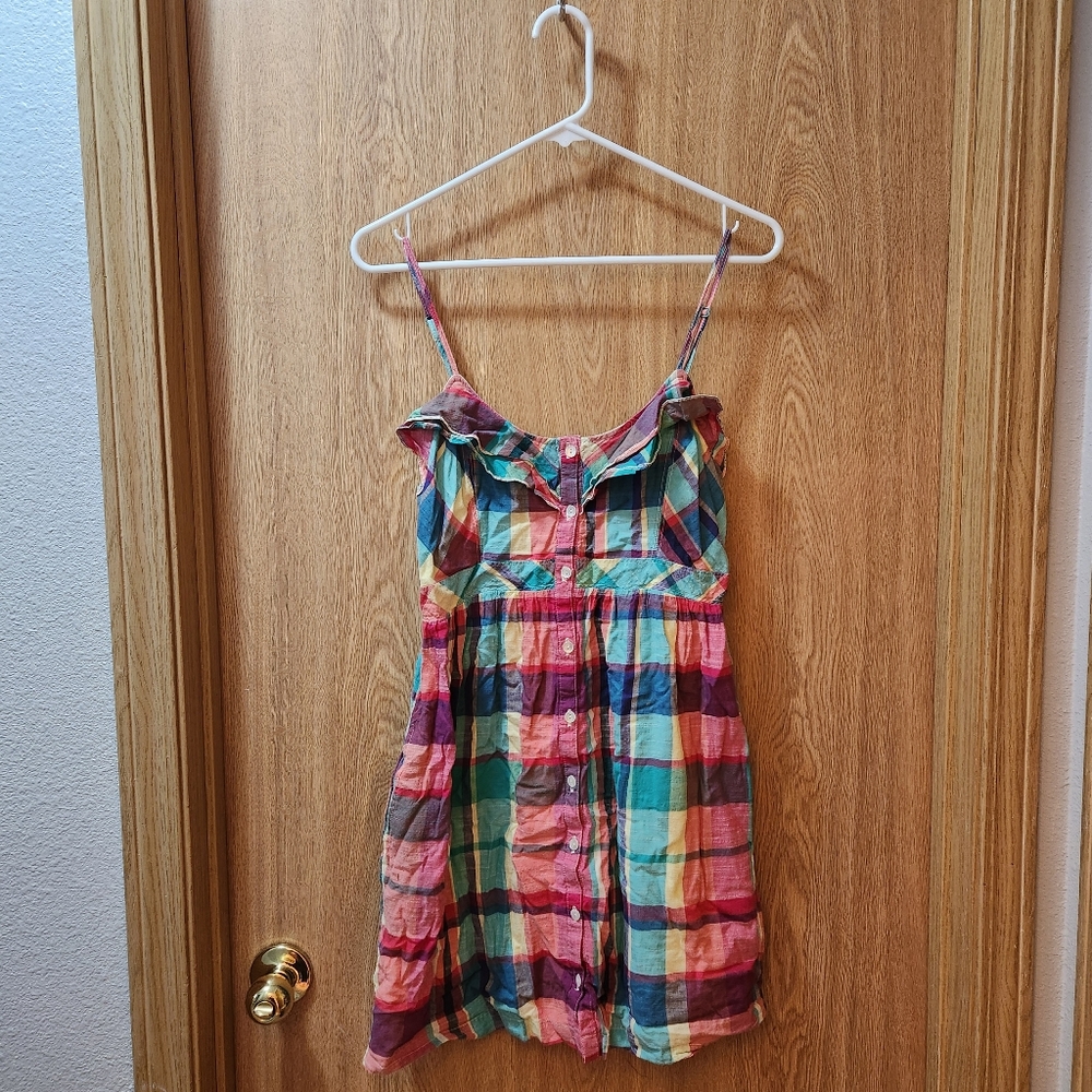 Multicolor Plaid Dress